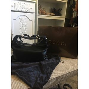 GUCCI Horse bit Hobo Leather Bag NEVER USED